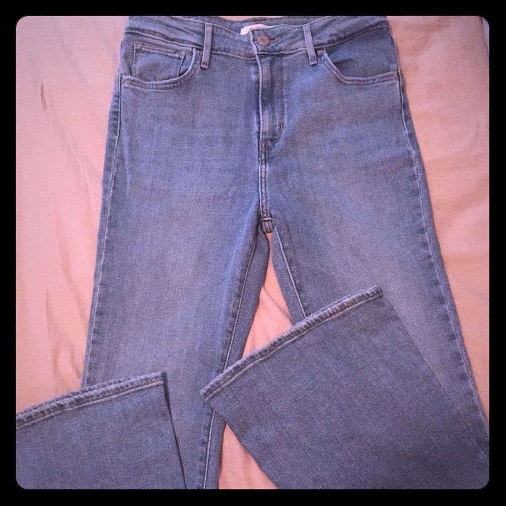 High waist super flare stretch Levi jeans